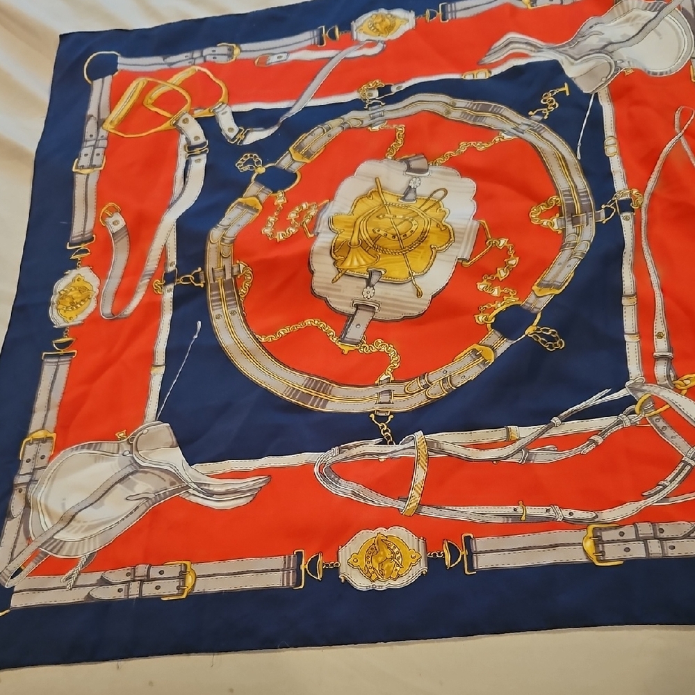 Equestrian Themed Silk Scarf